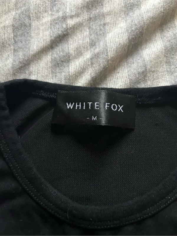 White Fox Boutique Black Corset Crop Tank - Image 4