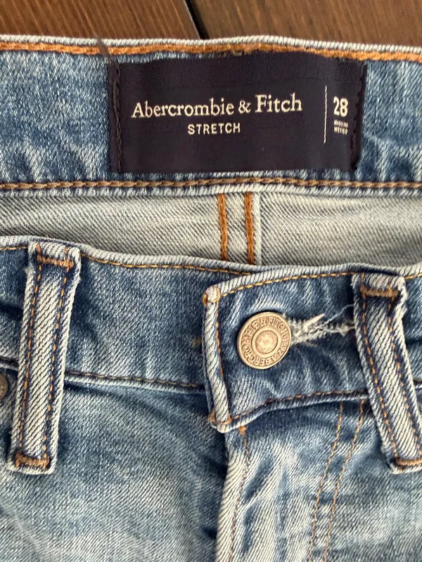 Abercrombie & Fitch Women’s Size 28 Denim Shorts High Rise Jean Shorts Stretch - Image 2