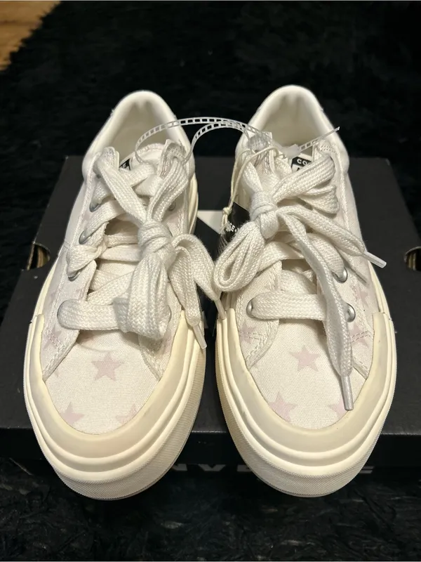 CONVERSE Chuck Taylor all star cruise star print platform shoes sneakers sz 7.5 - Image 2
