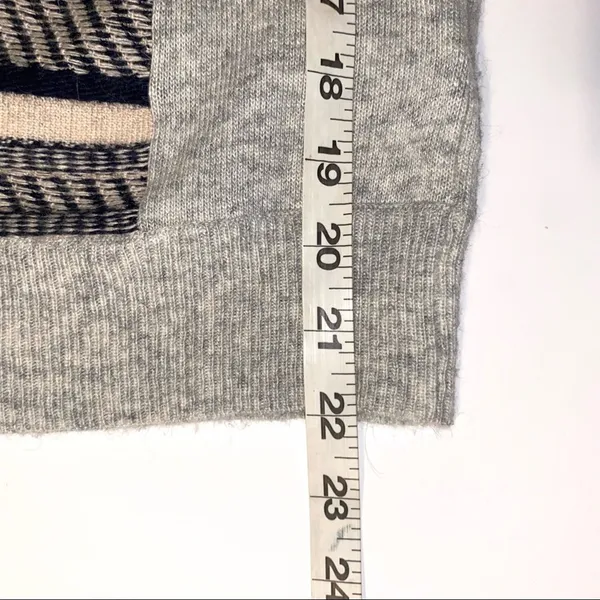 J. Crew Wool Rabbit Hair Blend Textured Striped Pullover Sweater MEDIUM - Image 7