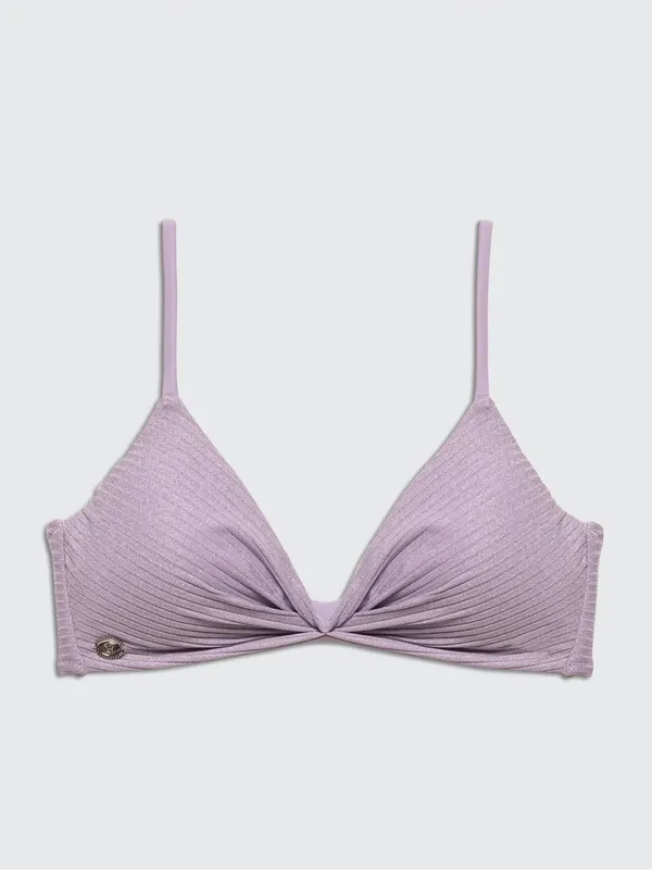 NWT shimmery purple bikini top Size M - Image 3
