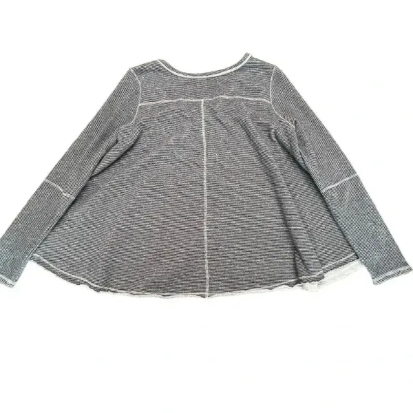 Free People‎ Women's Medium Lacey Love Blue/White Striped Sweater - Image 5
