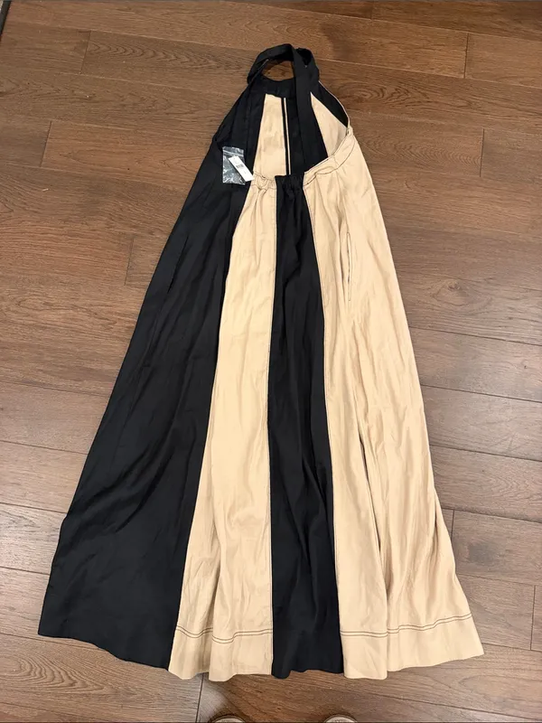 Maeve Linen Halter Swing Maxi Dress Size Medium NWT - C11-730 - Image 10