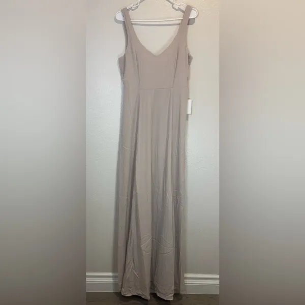 Show Me Your Mumu Jenn Maxi Dress in Cream Show Me‎ the Ring Crisp Size L - Image 4