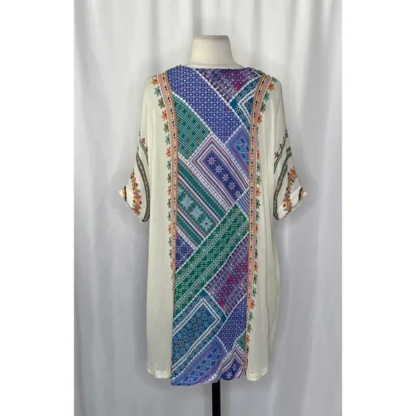 Anthropologie TANVI KEDIA Veena Beaded Caftan Beaded Mini Dress Bohemian Small - Image 9