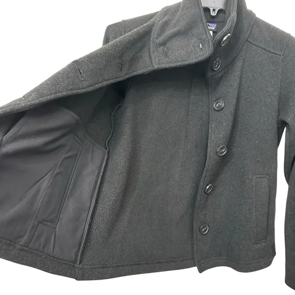 Patagonia Better Sweater Sherpa Fleece Lined Mock Neck Swing Jacket Size Small - Image 7