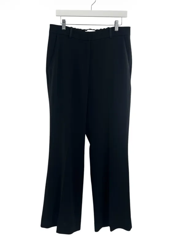 The‎ Fold London Clever Crepe Adelaide Wide Leg Trousers Black US 10 - Image 4