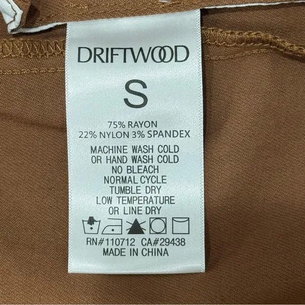 NWT Driftwood Gigi Puff Sleeve Faux Leather Jacket Small Brown Moto Fall Chic - Image 8