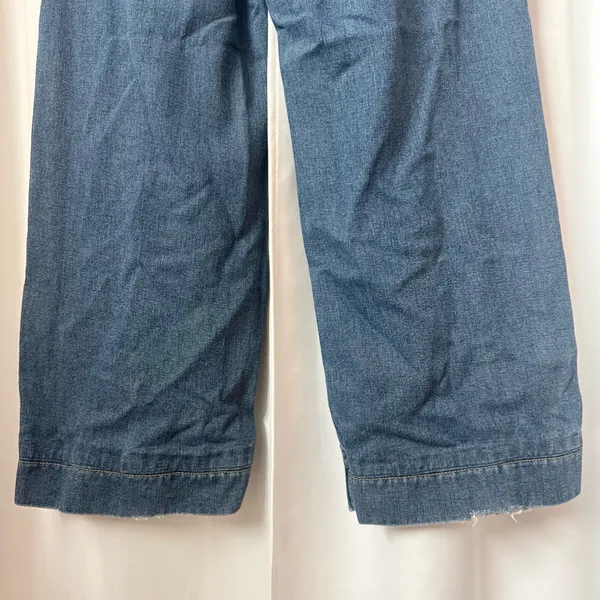 Dazy High Waisted Medium Blue Wide Leg Jeans - Image 3