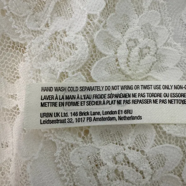 By Anthropologie Lace Camisole XL Ivory Coquette Romantic Boho Layering Floral - Image 9