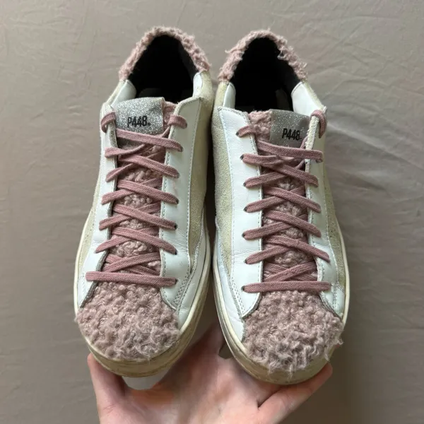 P448 John Faux Shearling Trim Sneaker - Image 7