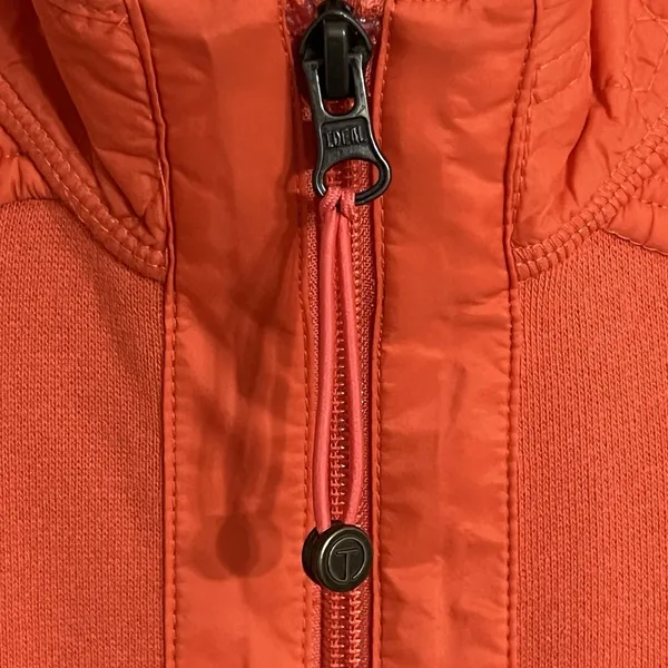 T By Talbots Orange Puffer Vest Full Zip Size Small Petite New With Tags‎ - Image 4