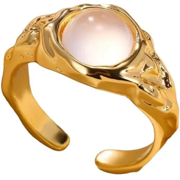 Gold Adjustable Ring with Vintage - Image 3
