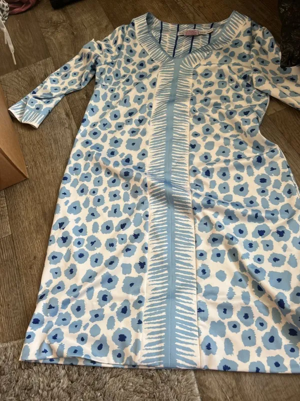 Gretchen Scott Wildcat Light Dress In Blue size S‎ - Image 6