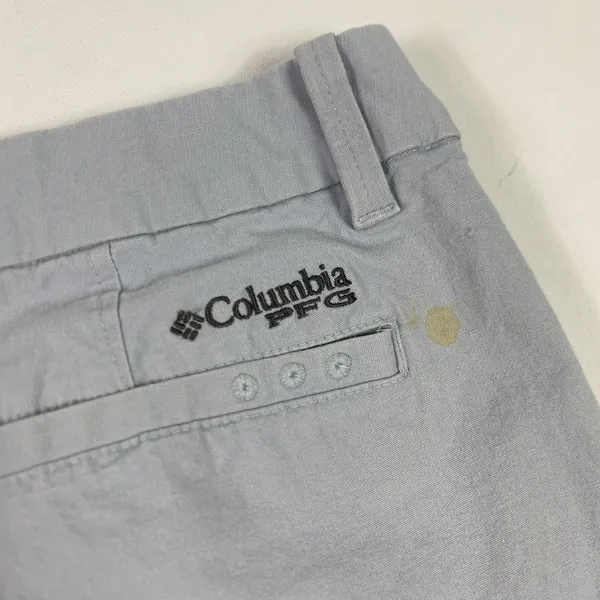 Columbia PFG Shorts Womens 12 Light Gray Cotton Blend Fishing Casual - Image 10