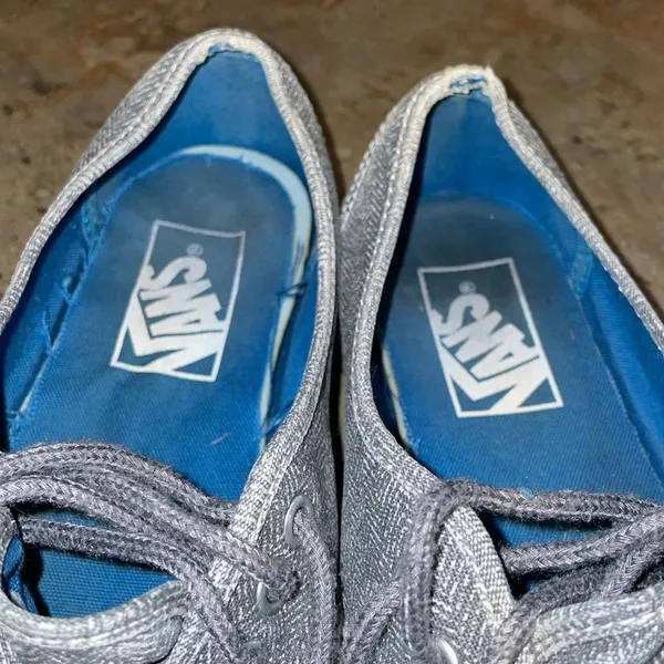 Vans Grey Pro Authentic Old Skool Skate Shoes Sneakers Unisex Size M5.5 W7 TB8C - Image 11