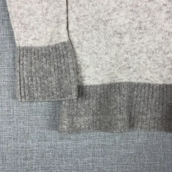 Athleta Cardigan Womens XS Petite Beige Wool Blend Westlake V Neck Button‎ Rib - Image 2