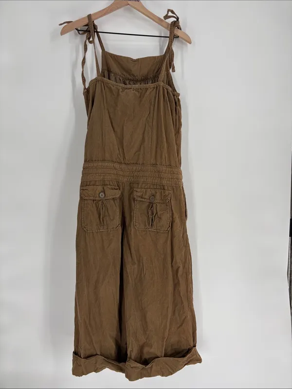 Anthropologie Hei Hei brown crop corduroy overalls 4 - Image 3