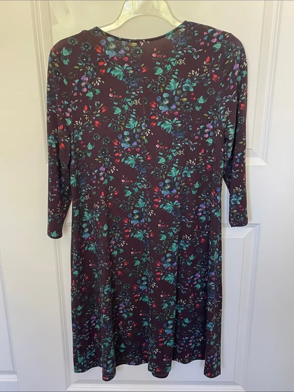 Garnet Hill Seamed Knit Trapeze Dress Large NEW - Image 3
