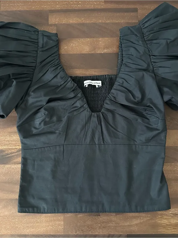 Abercrombie & Fitch Poplin Blouse Top - Image 2