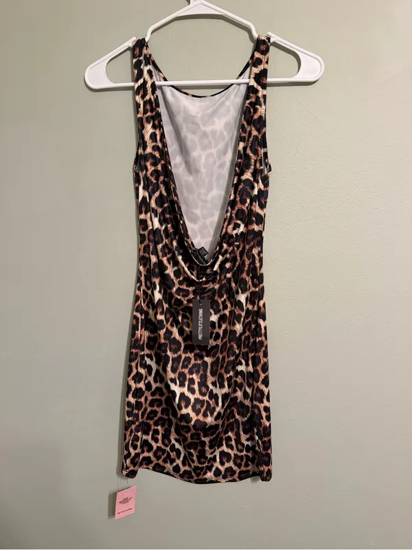 Pretty Little Thing Leopard Print Bodycon Dress - Image 3