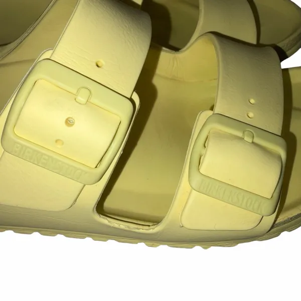 Birkenstock Popcorn Yellow EVA Arizona Plastic Sandals 41 - Image 5