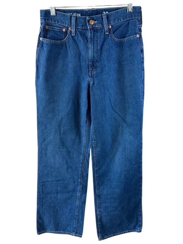 J.Crew High Rise '90s Wide-Leg Jeans Women's 28 Blue Denim Cotton Lyocell - Image 2