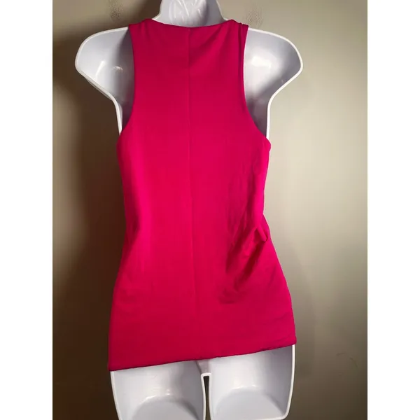 J.Crew Pink High Neck Sleeveless Modal Blend Tank Top‎ BK304 Womens Medium - Image 3