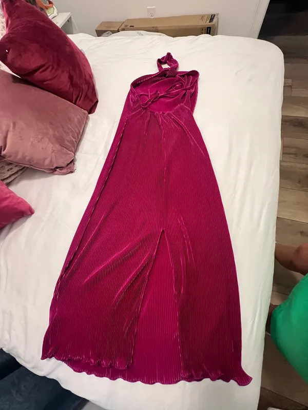 Fuchsia pink maxi dress - Image 6