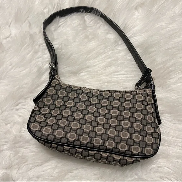 Nine West Small Purse Shoulder Bag single strap black gray - Image 3