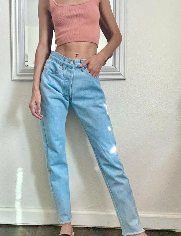 Levi's Light Wash 501 Vintage Jeans - Image 3