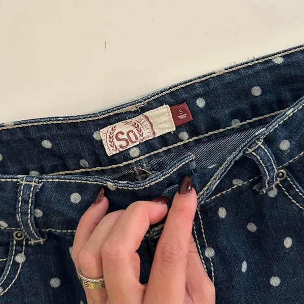 Y2k polka dot mini shorts - Image 5