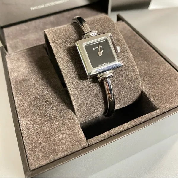Auth Gucci 1900L Watch‎ Sapphire Crystal Silvertone Swiss Made Water Resistant - Image 3