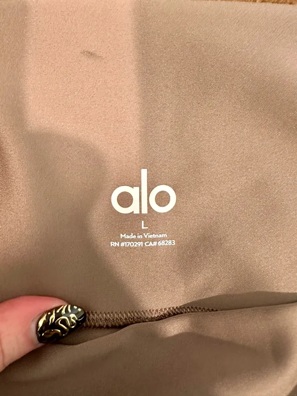 Alo Yoga 7/8 High-Waisted Airlift Leggings Mushroom Women’s L - Image 4