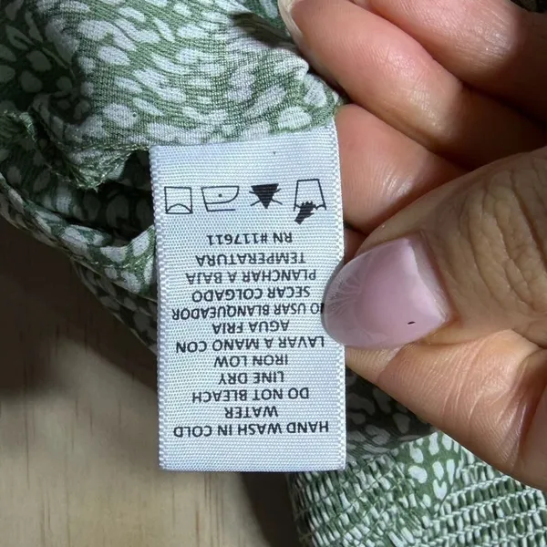 HAVE Women’s Skort Large Green Ruffle Wrap‎ Look Elastic Waist NWT - Image 10