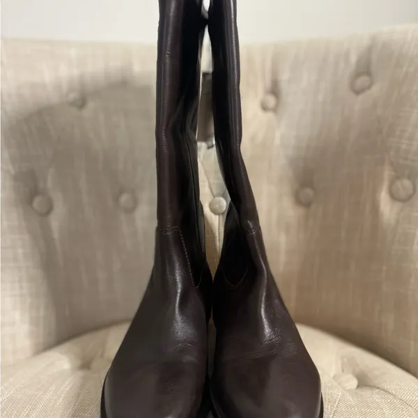 Mango Leather High Boots - Image 3