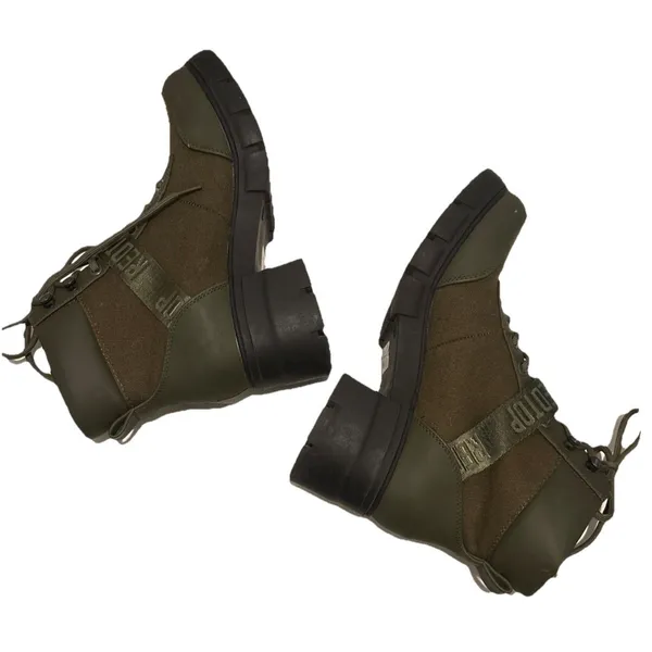 REDTOP Combat Boots Chunky Lug Sole Ankle Boots Lace Up Buckle Womens Sz 7.5 - Image 5
