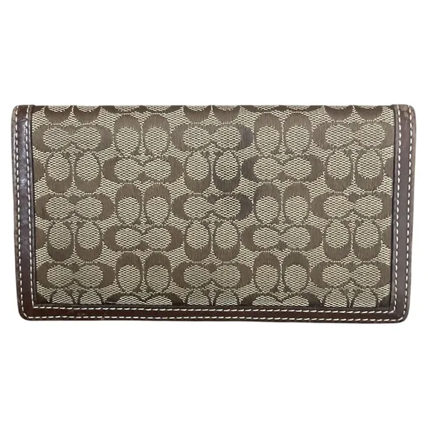 Coach Vintage Signature Checkbook Bifold Wallet PRICE FIRM - Image 2