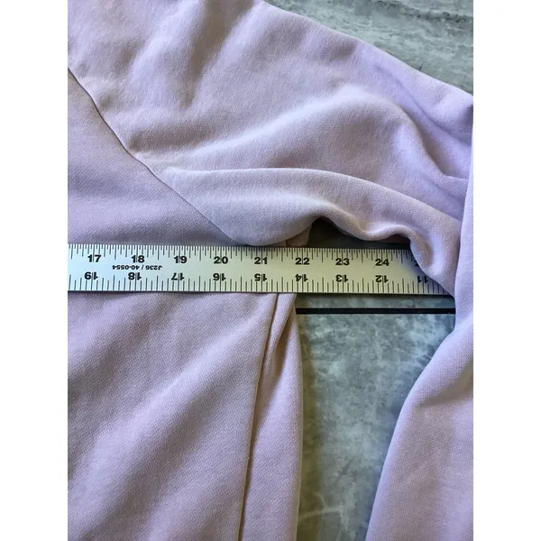Nike Womens Sportswear Essential Crewneck Sweatshirt Pink White Logo Large - Image 3