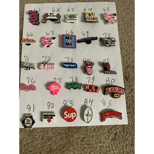 Shoe Charm For Shoes with Holes Assorted Styles 1pc You Choose - Image 5