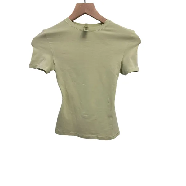NWT SKIMS Cotton Jersey T-Shirt In Pistachio XS ( SOLD OUT) - Image 7