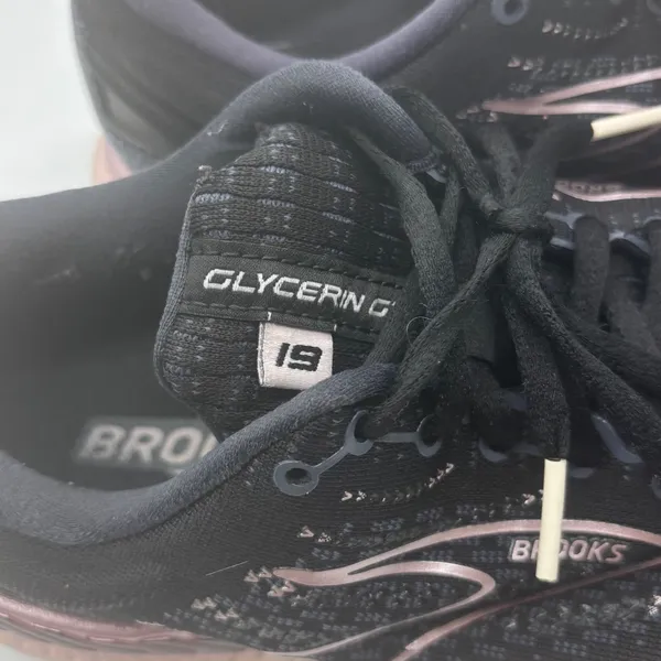 Brooks Glycerin GTS 19 Womens 7.5 Wide Black Rose Gold Running Shoes - Image 3