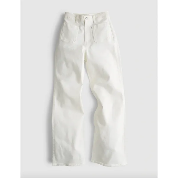 Madewell The Curvy Emmy Wide Leg Jean Super Stretch Denim Tile White US 28 NWT - Image 7