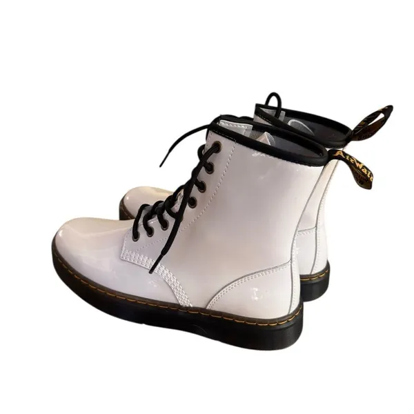 Dr. Martens Women's Zavala Combat Boots White 9 NEW - Image 5