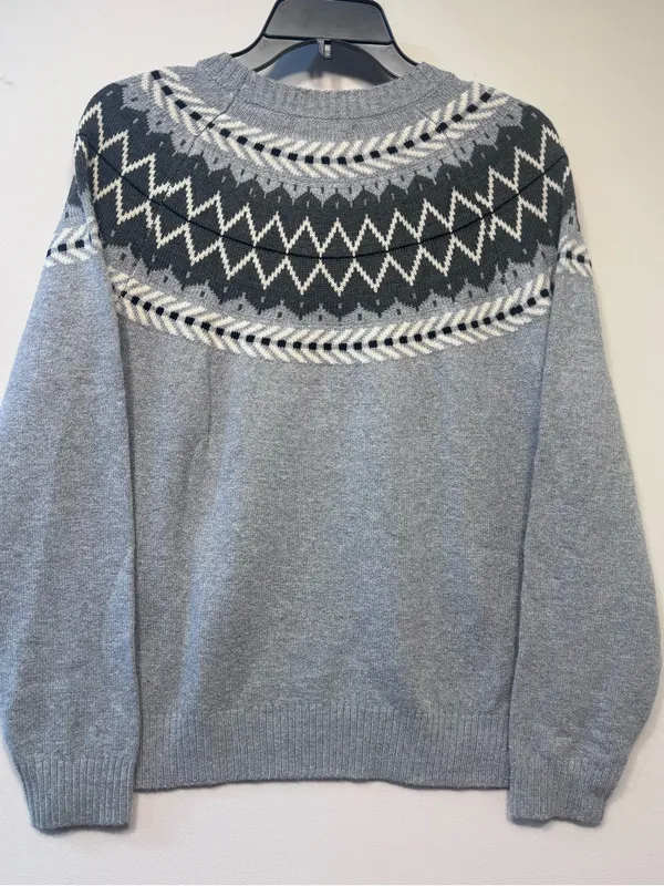 Weatherproof VintageTraditional fairisle raglan crewneck sweater Tweed yarn NWT - Image 4
