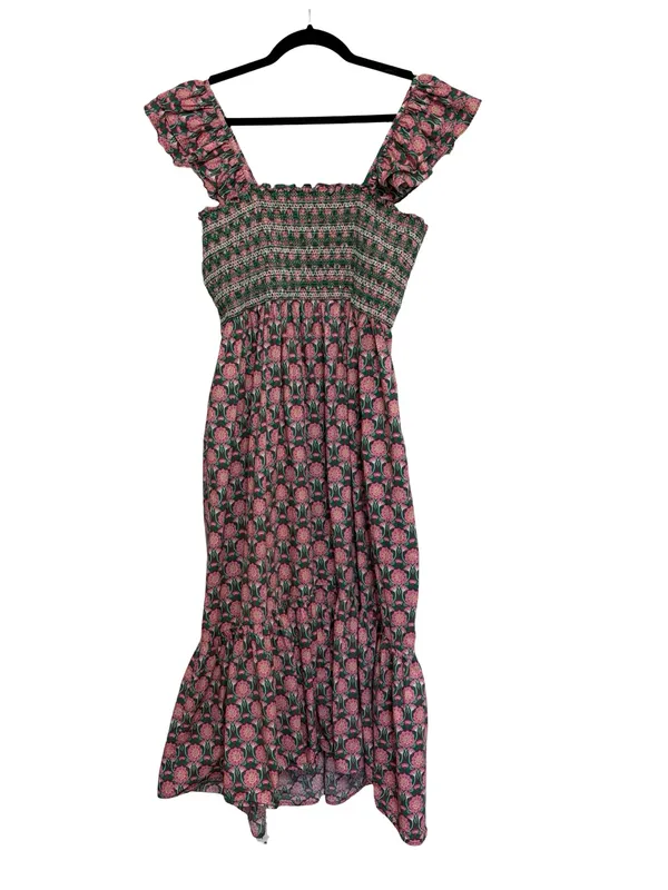 Talulah Boutique 100% Cotton Fit and Flare Smocked Midi Dress - Size 1X - Image 3