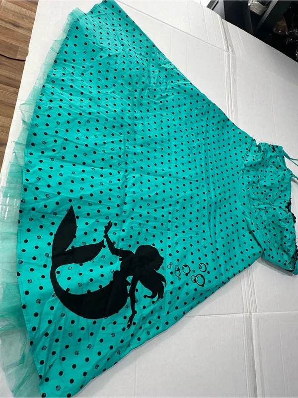 Disney torrid Teal Polka Dot Dress with Black Accents - Image 9