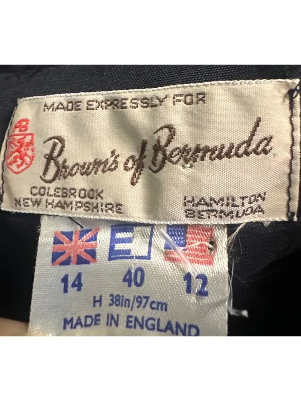 Vintage Browns of Bermuda Plaid Pure New Wool Vest US 12 Made England Old Money - Image 7