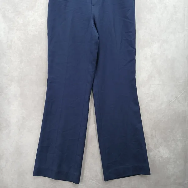 Wool Office Resort‎ Y2K Lauren Ralph Lauren Blue Straight Chino Formal Pants 6 - Image 4