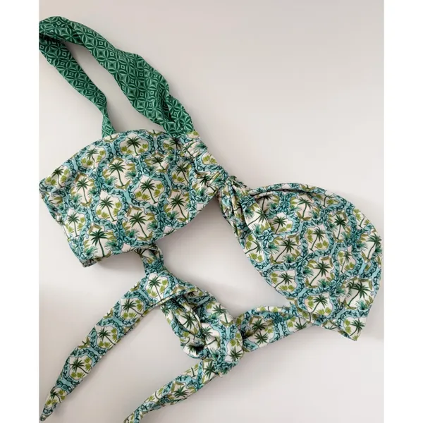 Blackbough Swim Palmera Giana One Shoulder Asymmetrical Bikini Top Size S NWOT - Image 5